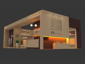 春季面料展-昭友展台模型