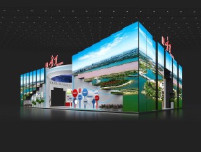 政府展展台模型