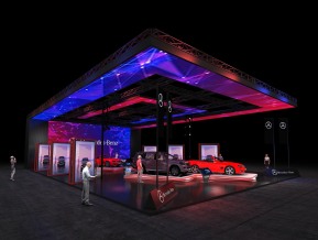 奔驰展览模型