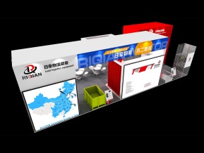 日牵物流展览模型