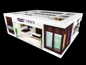 方腾窗帘展览模型