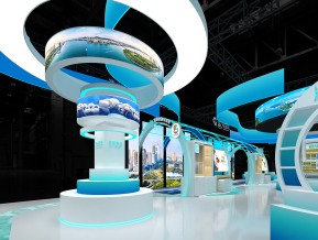 海南消博会展台模型