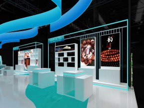 海南消博会展台模型