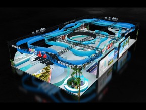海南消博会展台模型