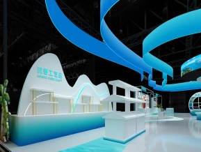 海南消博会展台模型