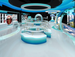 海南消博会展台模型