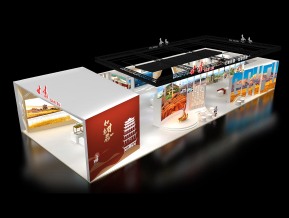 甘肃政府展展台模型