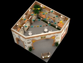 海星UFO展览模型