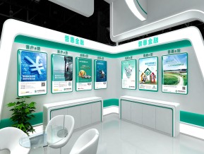 农业银行金融展展台模型