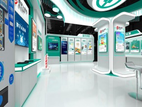 农业银行金融展展台模型