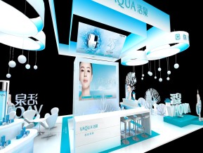活泉展台模型