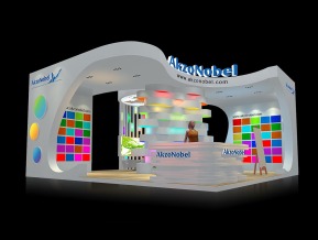 AKzoNobel展台模型