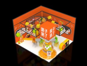 果子熟了饮料展台