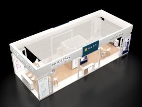 法国贝德玛 雅诗敦化妆品展台