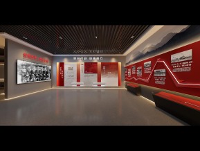 现代党建展厅3D模型