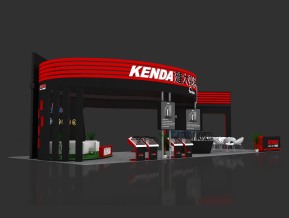建大轮胎展览展台模型