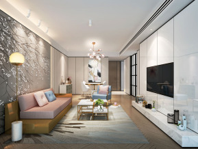 客厅餐厅3D模型