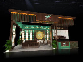 燕语茶业展台模型