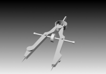 圆规3D模型