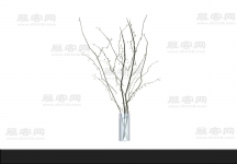 干枝3d模型
