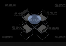 3D洽谈桌