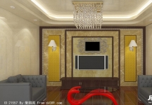 电视墙3D模型