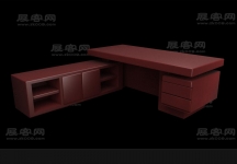 大班台3D模型