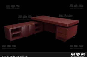 大班台3D模型