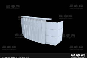 接待台3D模型