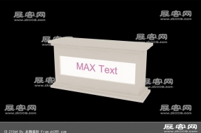 欧式接待台3D模型