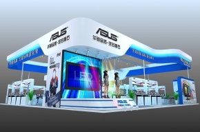 华硕展台模型图片