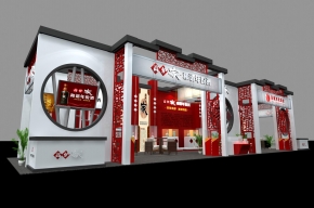 双轮酒业展台