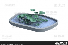 荷花3D模型