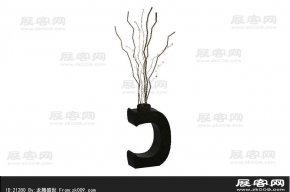 干枝3d模型