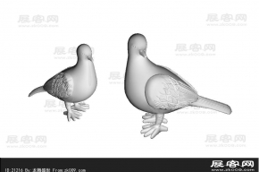 鸽子3D模型