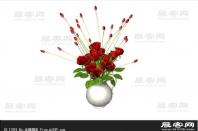 玫瑰花3D模型