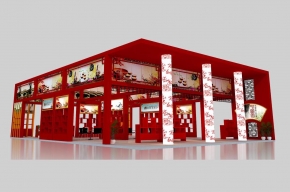 非遗展台模型