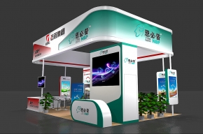 石药集团展台模型图片