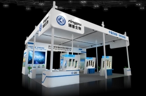 瑞普生物展台模型图片