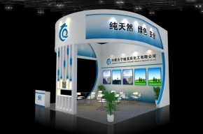 龙庆化工展台模型图片