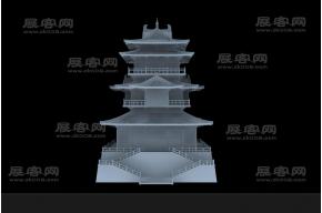 藏经阁3D模型