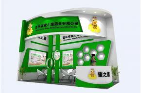 蜜之康药业展台模型图片