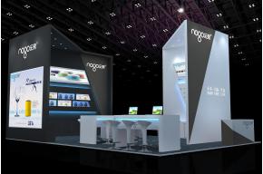 乐果电子展台 展览模型
