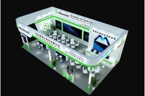 摩西尔电子展台展览设计会展模型