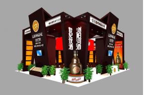 洋河展台 展览模型 展览图片