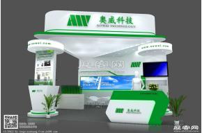 奥威科技展台模型 展览图片