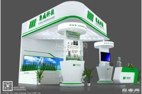 奥威科技展台模型 展览图片
