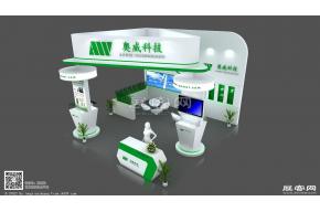 奥威科技展台模型 展览图片