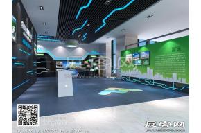 发光线型展厅模型 展厅图片