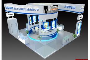 三城机械展台模型图片